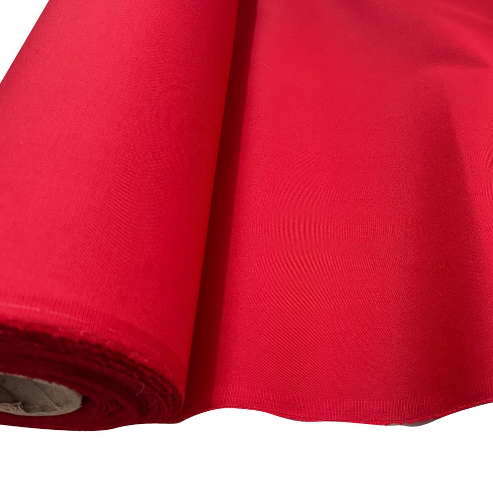 Polycotton Drill Red1