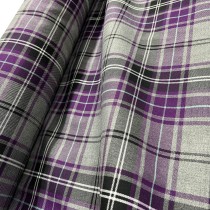 Viscose Tartan Fabric Purple and Grey1