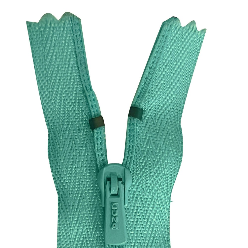 Pack Of 5 Mint Green Nylon Zips 17.3" / 44cm Closed End Mint2