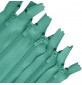 Pack Of 5 Mint Green Nylon Zips 17.3" / 44cm Closed End Mint1