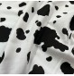Animal Prints Polycotton Fabric Black Cow2