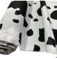 Animal Prints Polycotton Fabric Black Cow1