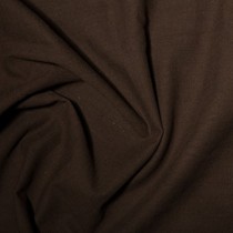 Washed Linen-Look Cotton Brown