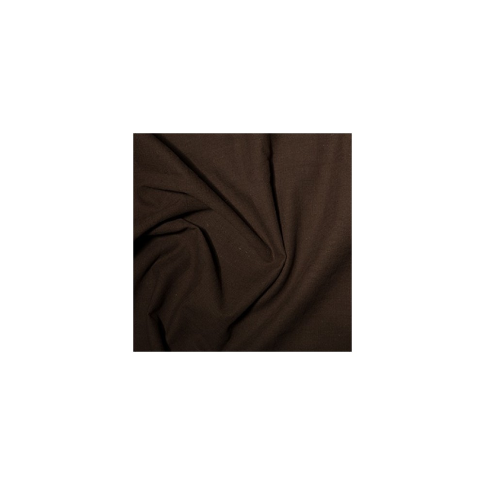 Washed Linen-Look Cotton Brown
