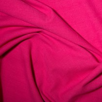 Washed Linen-Look Cotton Cerise
