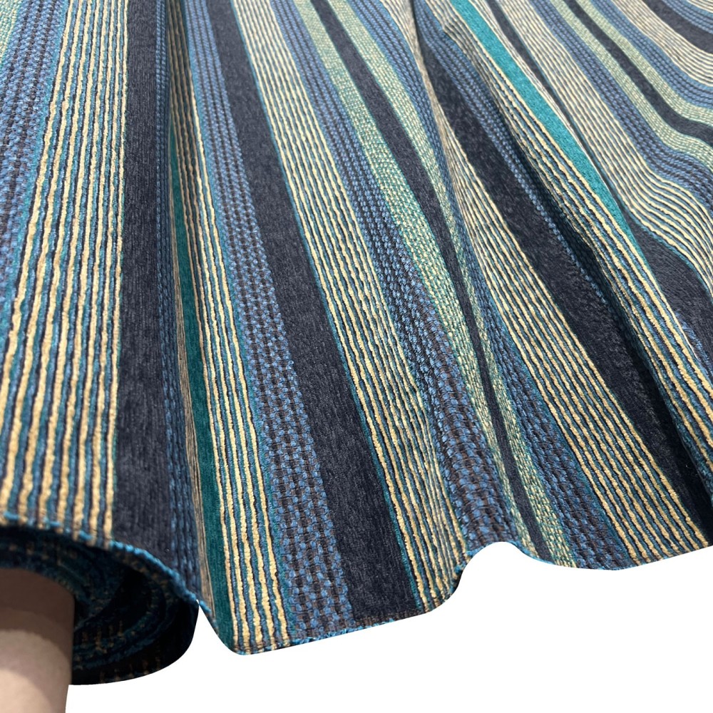 Clearance Striped Upholstery Turquoise Stripe