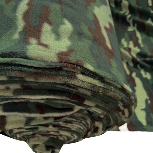 Printed Fleece Green Camo 1