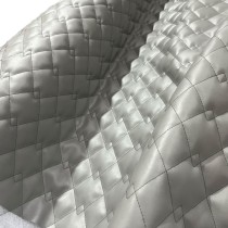 Quilted Fabric Leatherette Double Diamond Design 1
