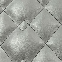 Quilted Fabric Leatherette Double Diamond Design 1