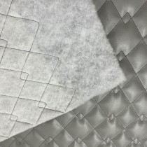 Quilted Fabric Leatherette Double Diamond Design 1
