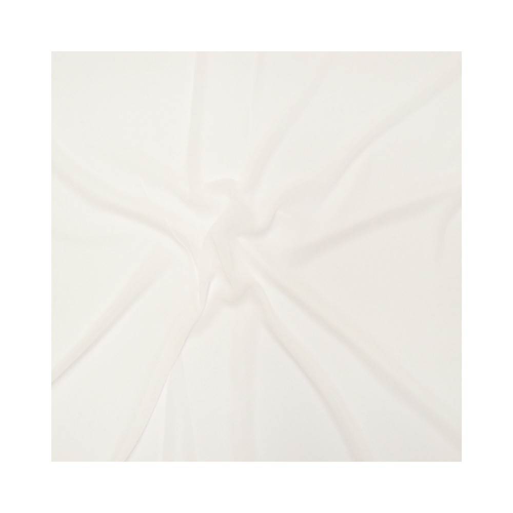 Plain Georgette Fabric White 1