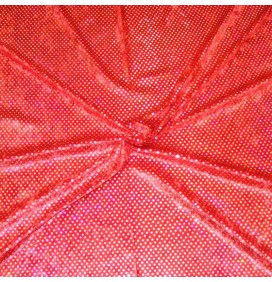4mm Round Velvet Hologram Sequins Red