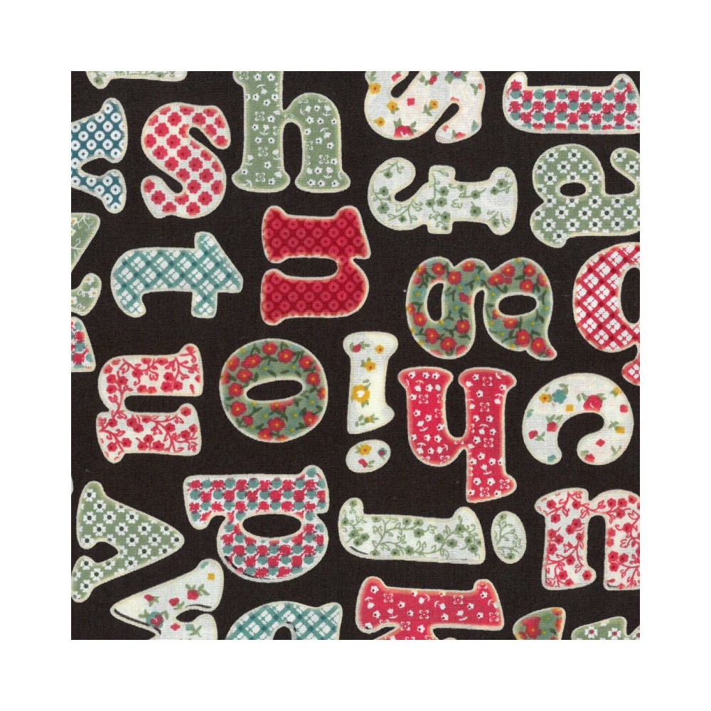 100% Cotton Printed Poplin Brown 8438