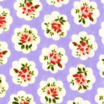 100% Cotton Printed Poplin Lilac 7646