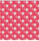 Retro Floral Patchwork Cottons Daisy Red