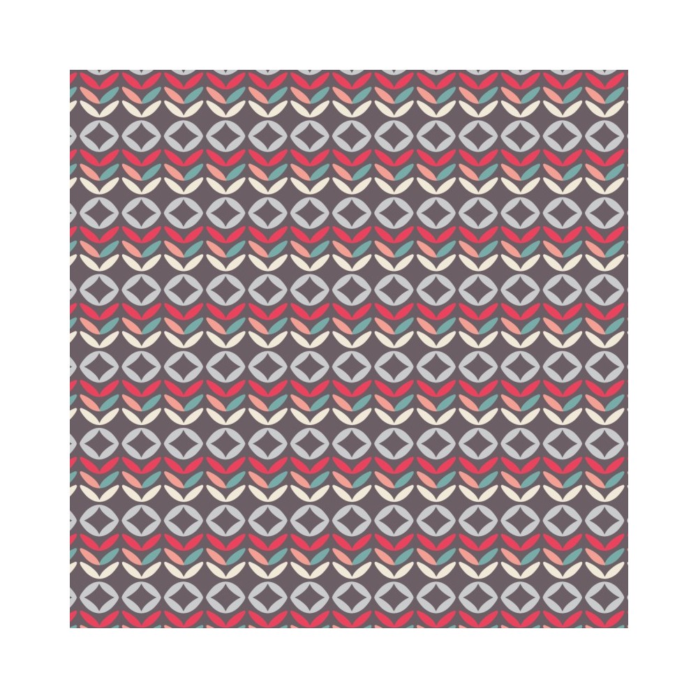 Retro Floral Patchwork Cottons Grey 134