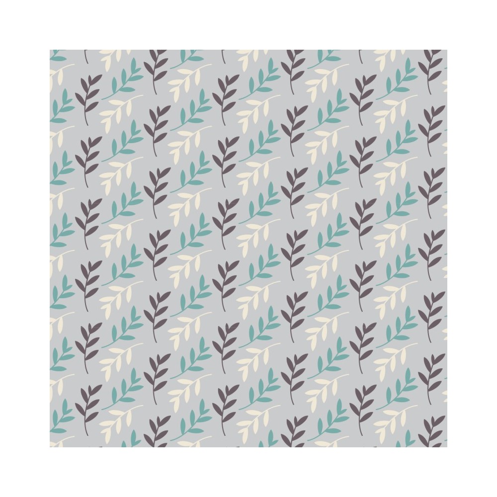 Retro Floral Patchwork Cottons Grey 137