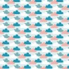 100% Cotton Vegetable Patch Quilting Fabric Clouds