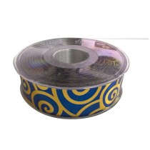 Polyester Ribbon Blue Swirl 1