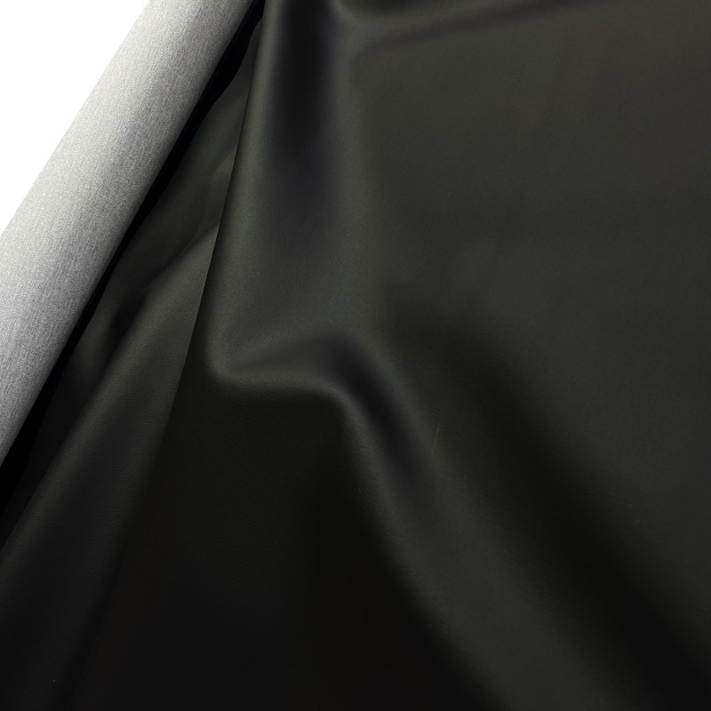 Clearance Leatherette 7 Meter Roll / Black EU Fabrics