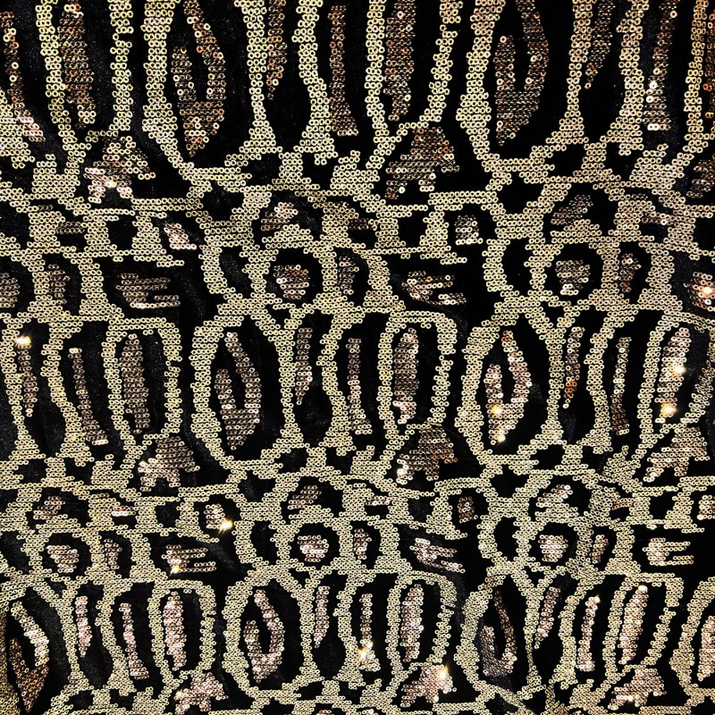 Leopard Sequin Fabric 4