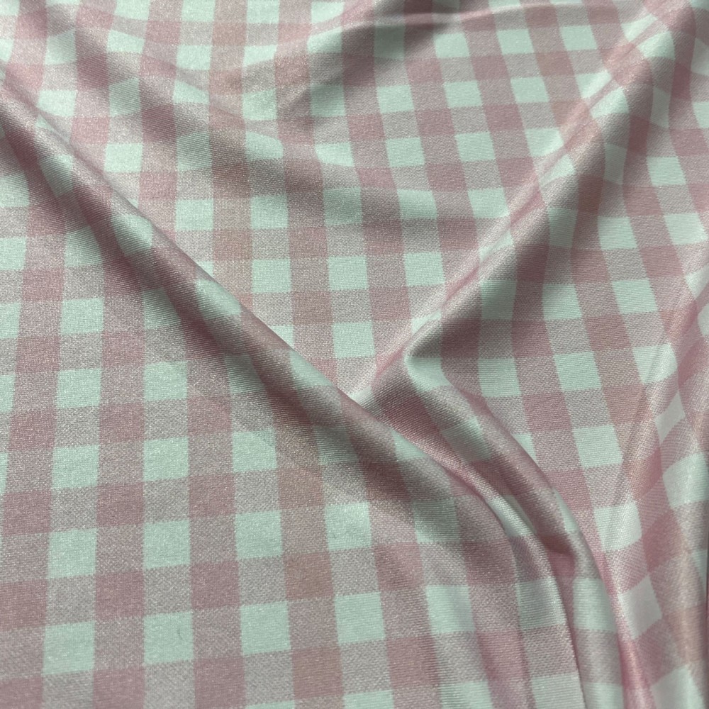 To Clear Gingham Pink Jersey 1