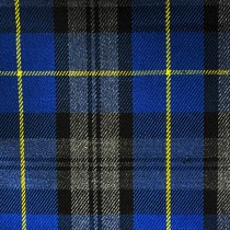 Viscose Tartan Fabric Blue/Grey 1