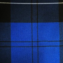 Viscose Tartan Fabric Blue White1