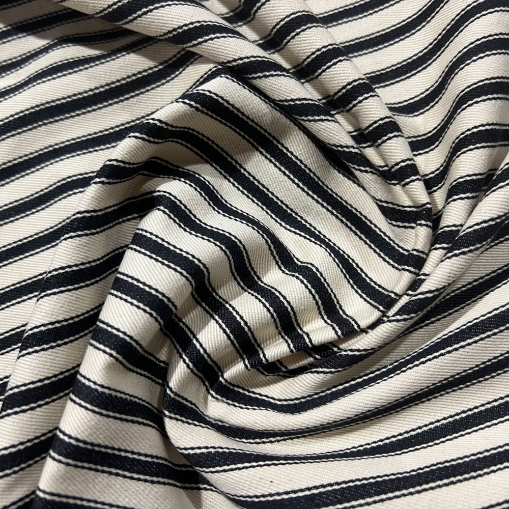 Cotton Stripe Black 1