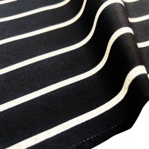Cotton Drill Stripes Black 2