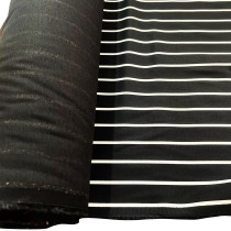 Cotton Drill Stripes Black3