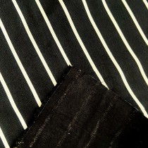 Cotton Drill Stripes Black4