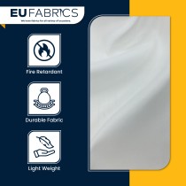 Durable Fire Retardant Voile 300cm Wide white 1