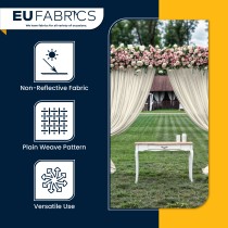 Durable Fire Retardant Voile 300cm Wide white 1