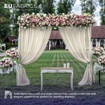 Durable Fire Retardant Voile 300cm Wide white 1