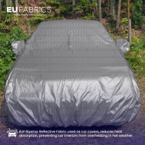 Reflective Fabric Ripstop Black|Silver 1