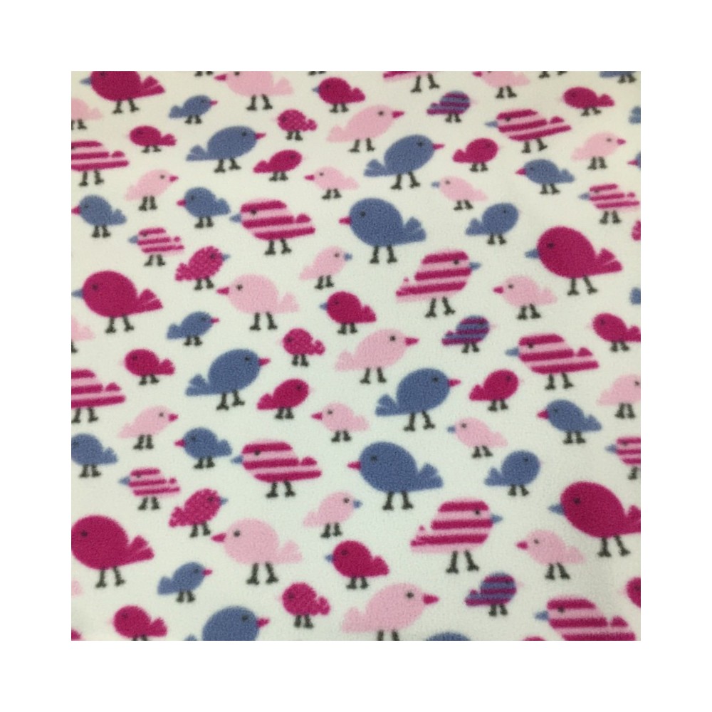 Fleece Fabric Animal Prints Birds