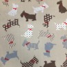 Fleece Fabric Animal Prints Dogs