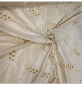100% Pure Silk Dupion Embroidery