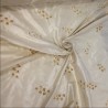 100% Pure Silk Dupion Embroidery Chamagne