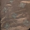 100% Pure Silk Dupion Embroidery Tan