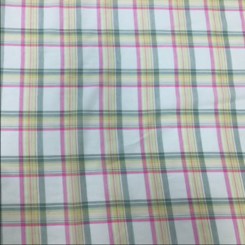 Tartan Fabric Viscose Mint