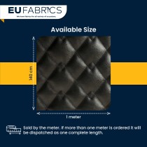 Quilted Fabric Leatherette Double Diamond Design 1