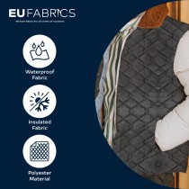 Quilted 7oz Waterproof Fabric Double Diamond Design