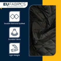 Double Sided Waterproof 4oz Quilted Fabric Black