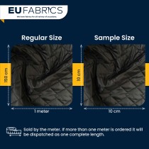 Double Sided Waterproof 4oz Quilted Fabric Black