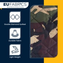 Double Sided Waterproof 4oz Quilted Fabric Black