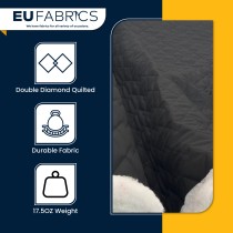 Quilted Protective Fabric Black 1