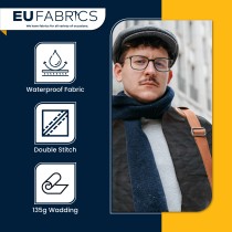 Quilted Protective Fabric Black 1