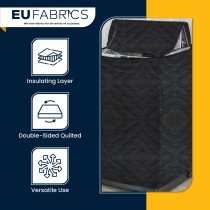 Quilted Protective Fabric Black 1